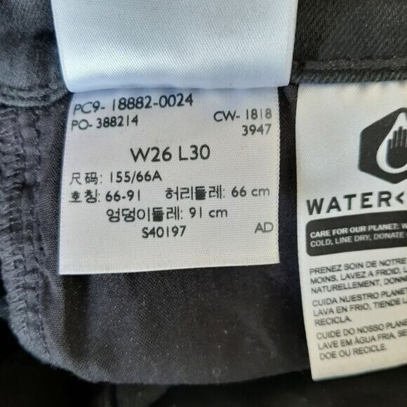 LEVI'S 721 High Rise Skinny Black Jeans Pants Neutral Sz 26 Flawed - Picture 16 of 16